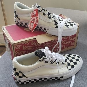 Vans women's old skool Checkers (black/white)